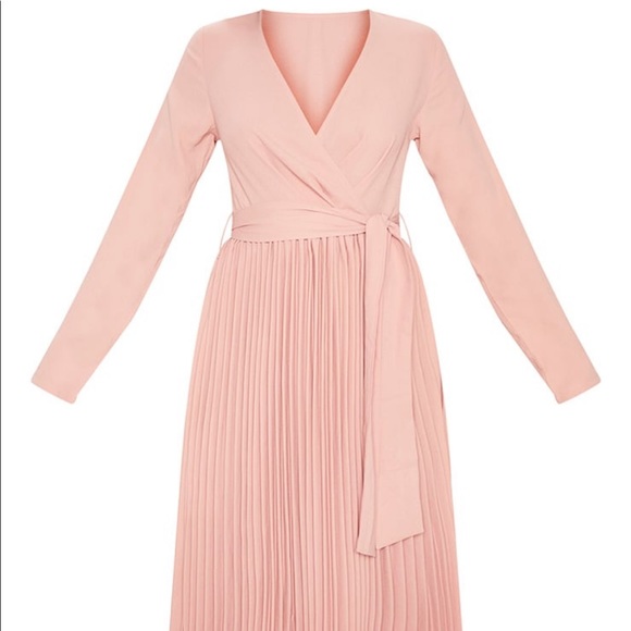 PLT PLUS PLEATED MIDI DRESS - Picture 3 of 5